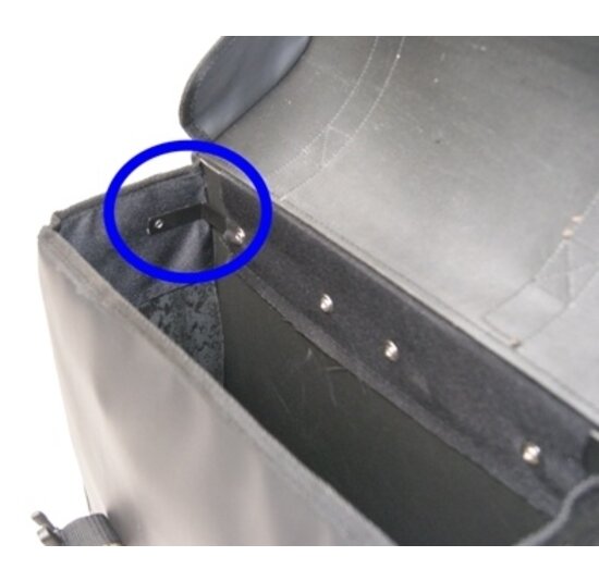 Dandell Enkele Fietstas / Pakaftas Links Nr. 58 - Mat Zwart - 15L