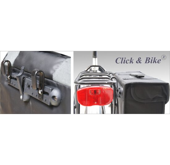 Dandell Enkele Fietstas / Pakaftas Rechts Nr. 58 - Mat Zwart - 15L