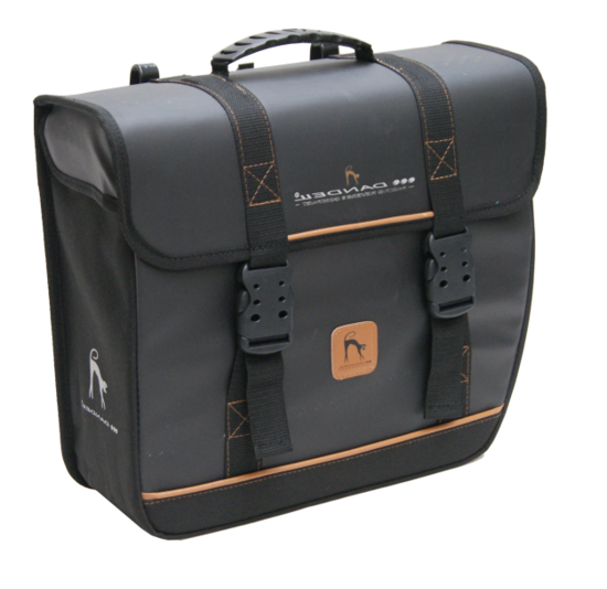 Dandell Enkele Fietstas / Pakaftas Rechts Nr. 58 - Mat Zwart - 15L