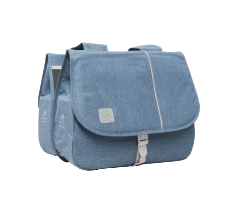 Dandell Dubbele Fietstas Nr. 44 - Lichtblauw - 42L - Voorgevormd