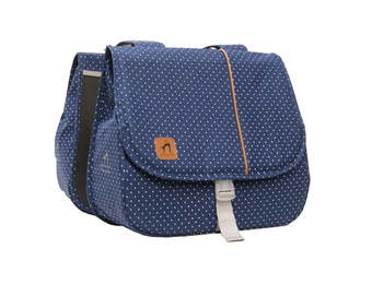 Dandell Dubbele Fietstas Nr. 44 - Blauw Met Stip