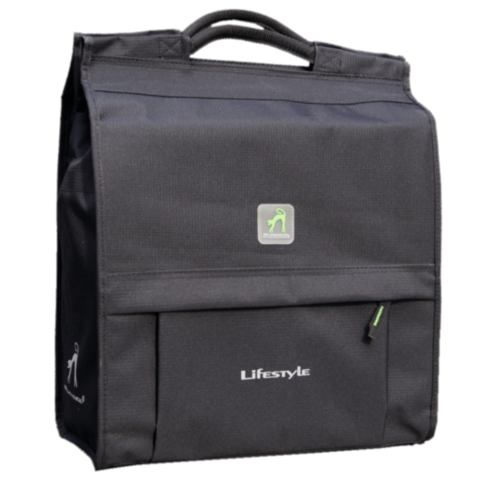 Dandell Shopper Pakaftas - Zwart - 20 Liter - Verstevigd