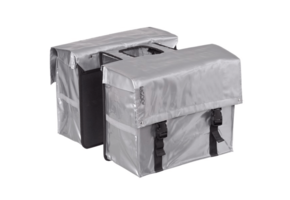 Bagoo Dubbele Fietstas XL Bisonyl - Zilver - 58L