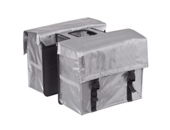 Bagoo Dubbele Fietstas XL Bisonyl - Zilver - 58L
