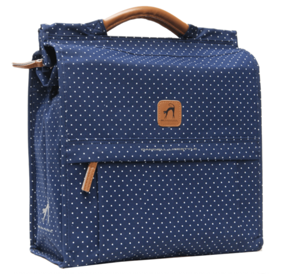 Dandell Shopper Pakaftas - Blauw + Stippen - 20 Liter - Verstevigd