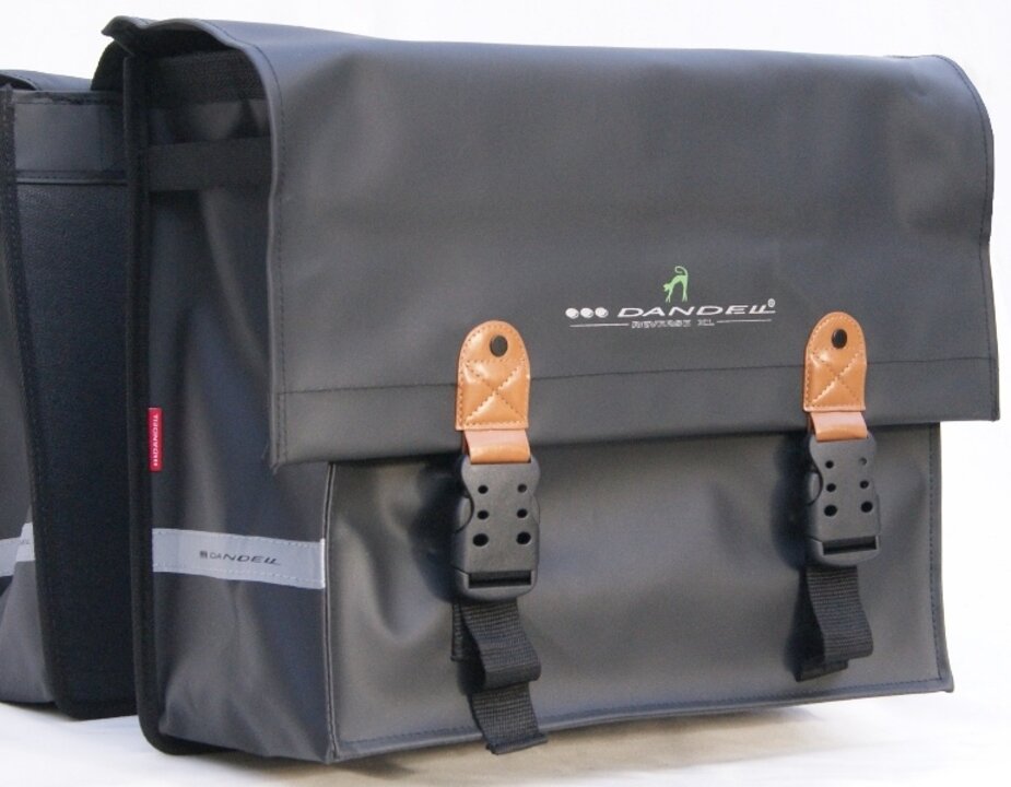 Dandell Reverse XL - Dubbele Fietstas - Zwart - 47 Liter