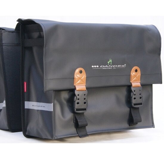 Dandell Reverse XL - Dubbele Fietstas - Zwart - 47 Liter