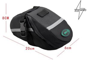 Voltano Zadeltas - Zwart - Waterdicht - 1 liter
