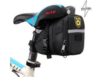 Voltano Zadeltas - Zwart - Waterdicht - 2 liter