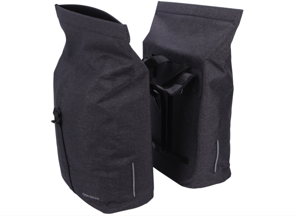 Contec LIM Dubbele Fietstas 34L - Ashy Grijs - Fietstas