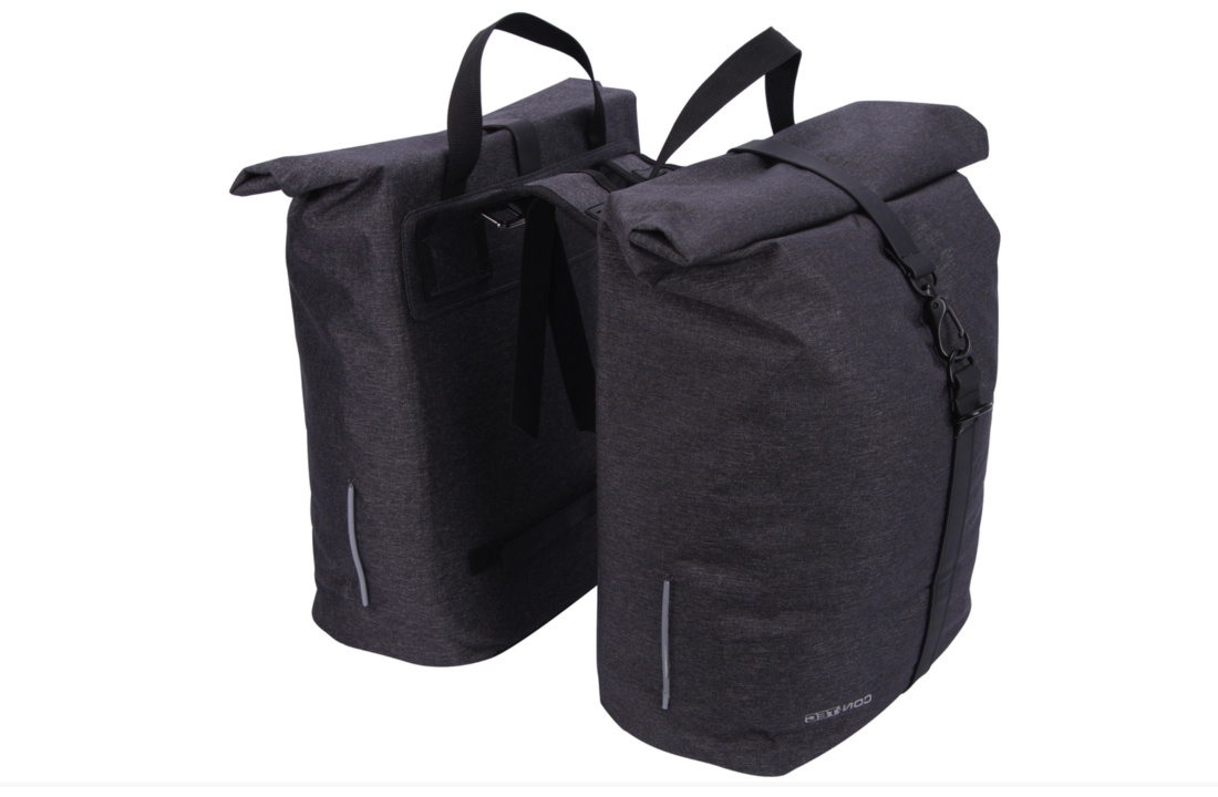 Contec LIM Dubbele Fietstas 34L - Ashy Grijs - Fietstas