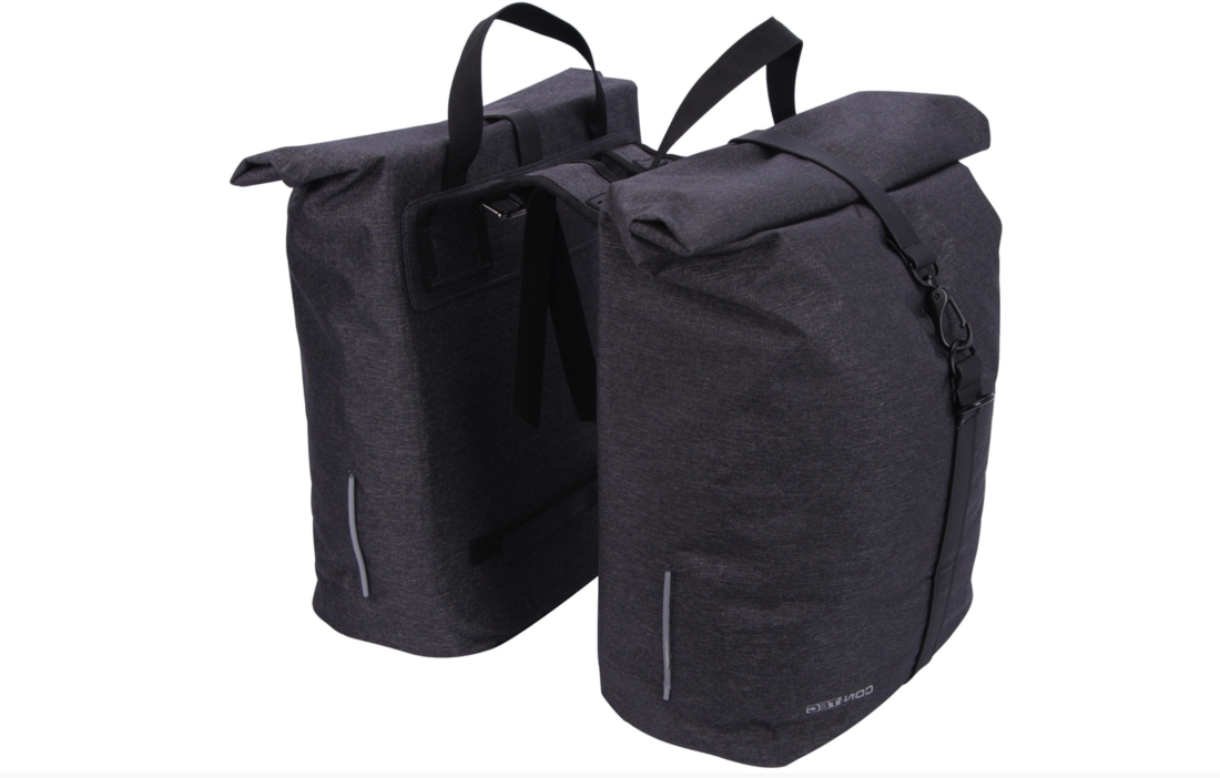 Contec LIM Dubbele Fietstas 34L - Ashy Grijs - Fietstas