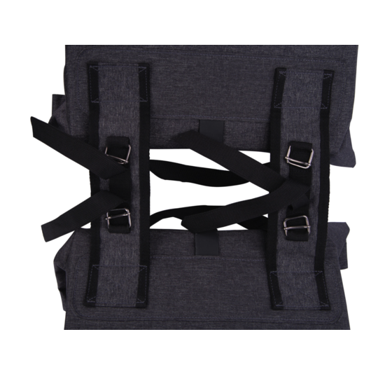 Contec LIM Dubbele Fietstas 34L - Ashy Grijs - Fietstas