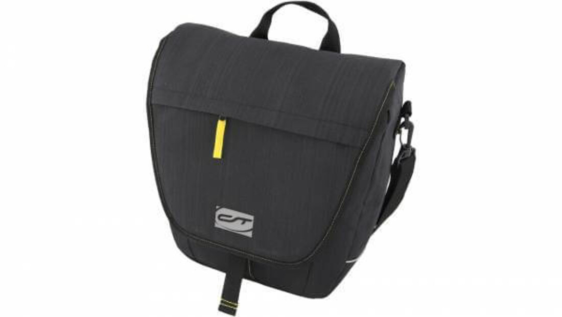 Contec Neo Single Pakaftas 12.5L - Zwart/Geel - Fietstas