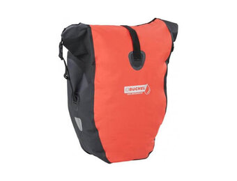 Büchel Luxe Pakaftas / Enkele fietstas - Rood/Zwart - 25.4L