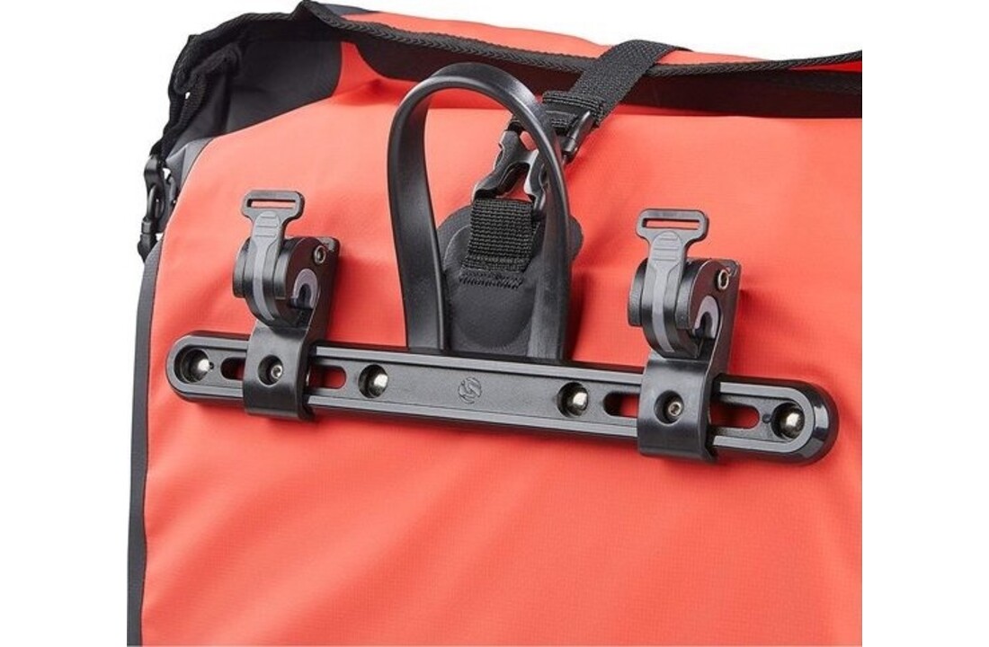 Büchel Luxe Pakaftas / Enkele fietstas - Rood/Zwart - 25.4L