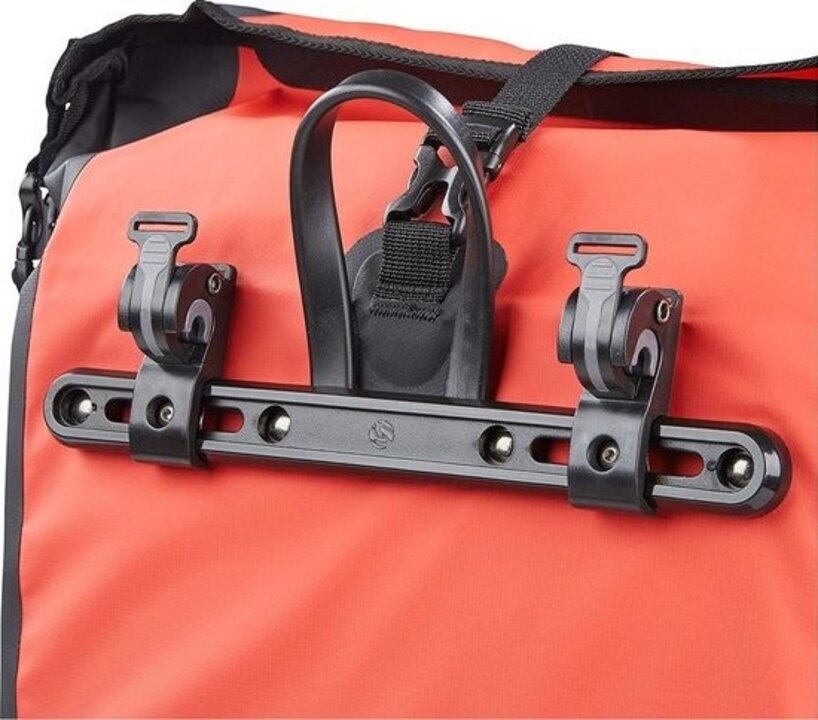 Büchel Luxe Pakaftas / Enkele fietstas - Rood/Zwart - 25.4L