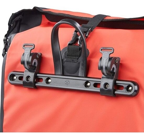 Büchel Luxe Pakaftas / Enkele fietstas - Rood/Zwart - 25.4L