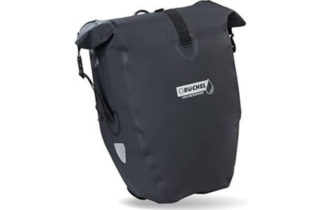 Büchel Luxe Pakaftas / Enkele fietstas - Zwart - 25.4L