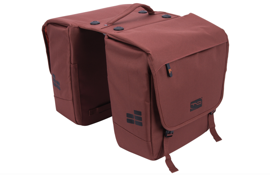 Contec Via Tour Dubbele Fietstas 32L MIK - Roest Rood