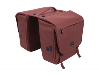 Contec Via Tour Dubbele Fietstas 32L MIK - Roest Rood