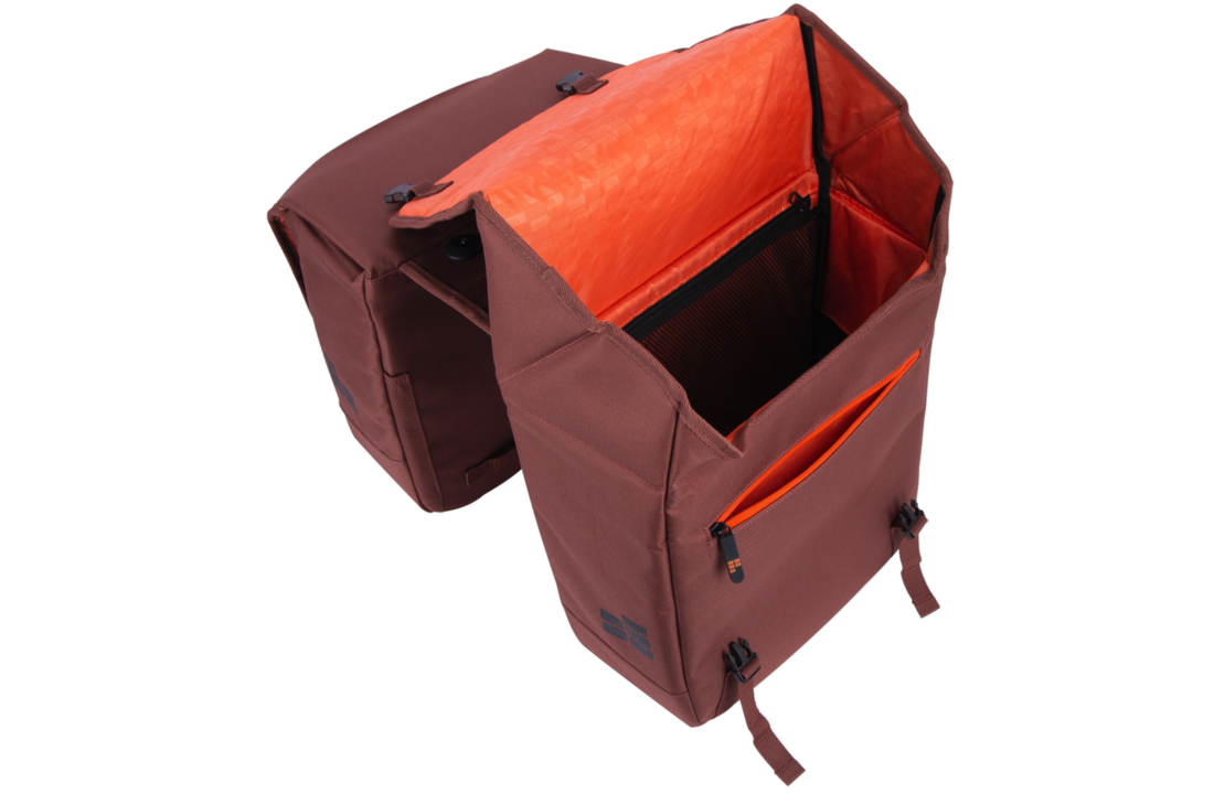 Contec Via Tour Dubbele Fietstas 32L MIK - Roest Rood