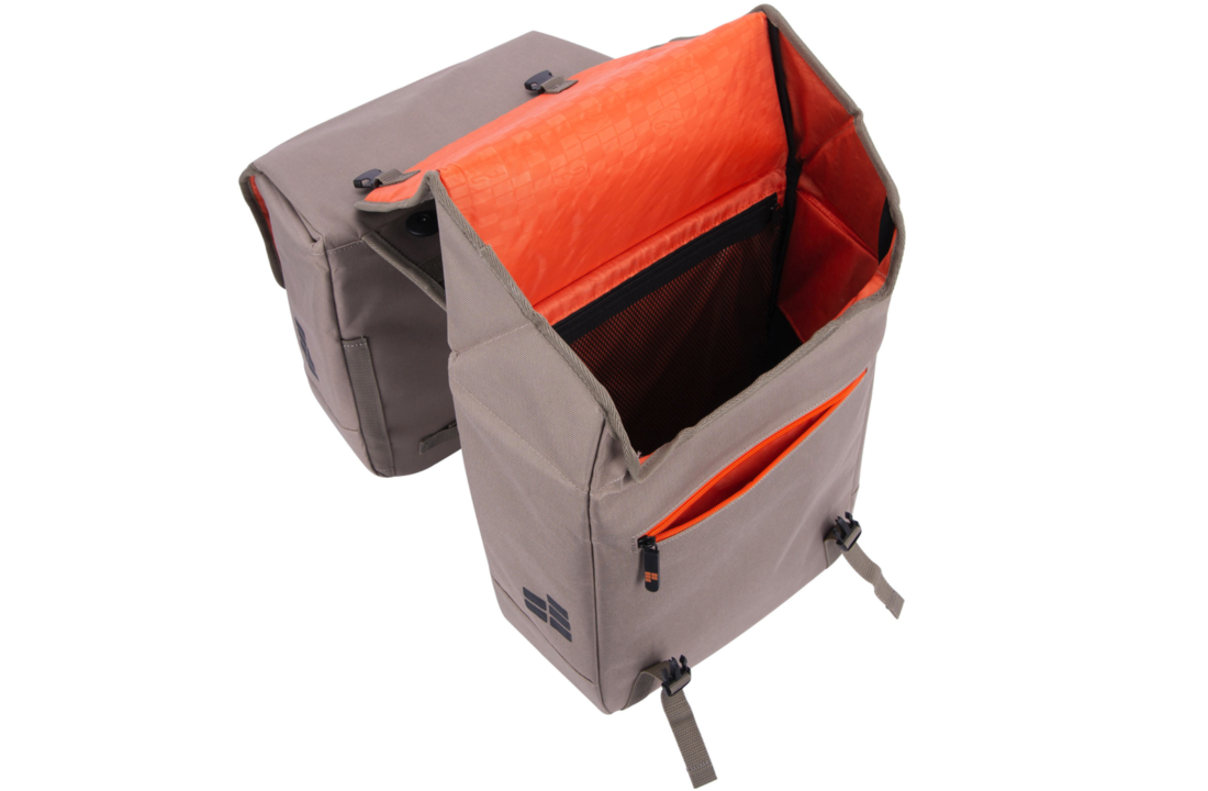 Contec Via Tour Dubbele Fietstas 32L MIK - Desert
