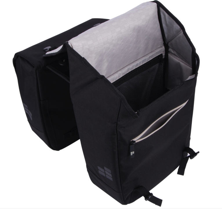 Contec Via Tour Dubbele Fietstas 32L MIK - Zwart