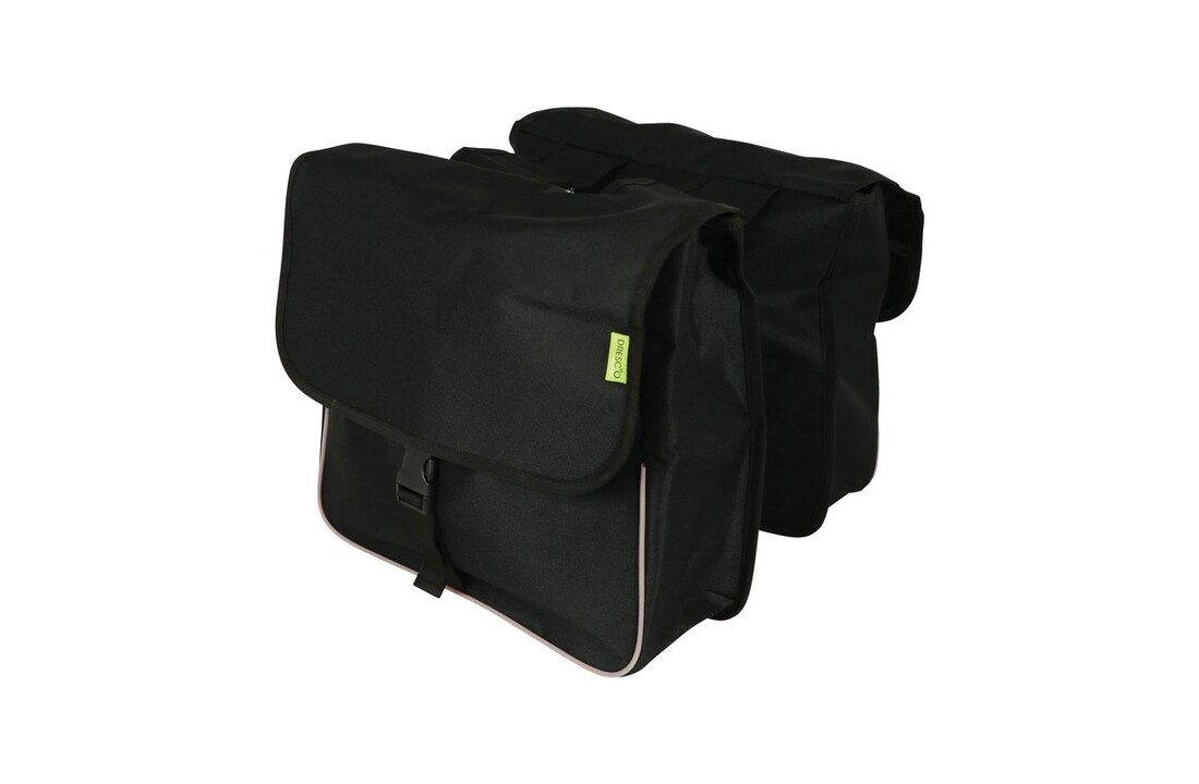 Dresco Dubbele Fietstas Basic Shopper - 32L - Zwart