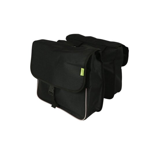 Dresco Dubbele Fietstas Basic Shopper - 32L - Zwart