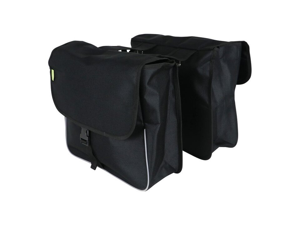 Dresco Dubbele Fietstas Basic Shopper - 32L - Zwart