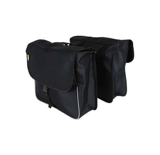 Dresco Dubbele Fietstas Basic Shopper - 32L - Zwart