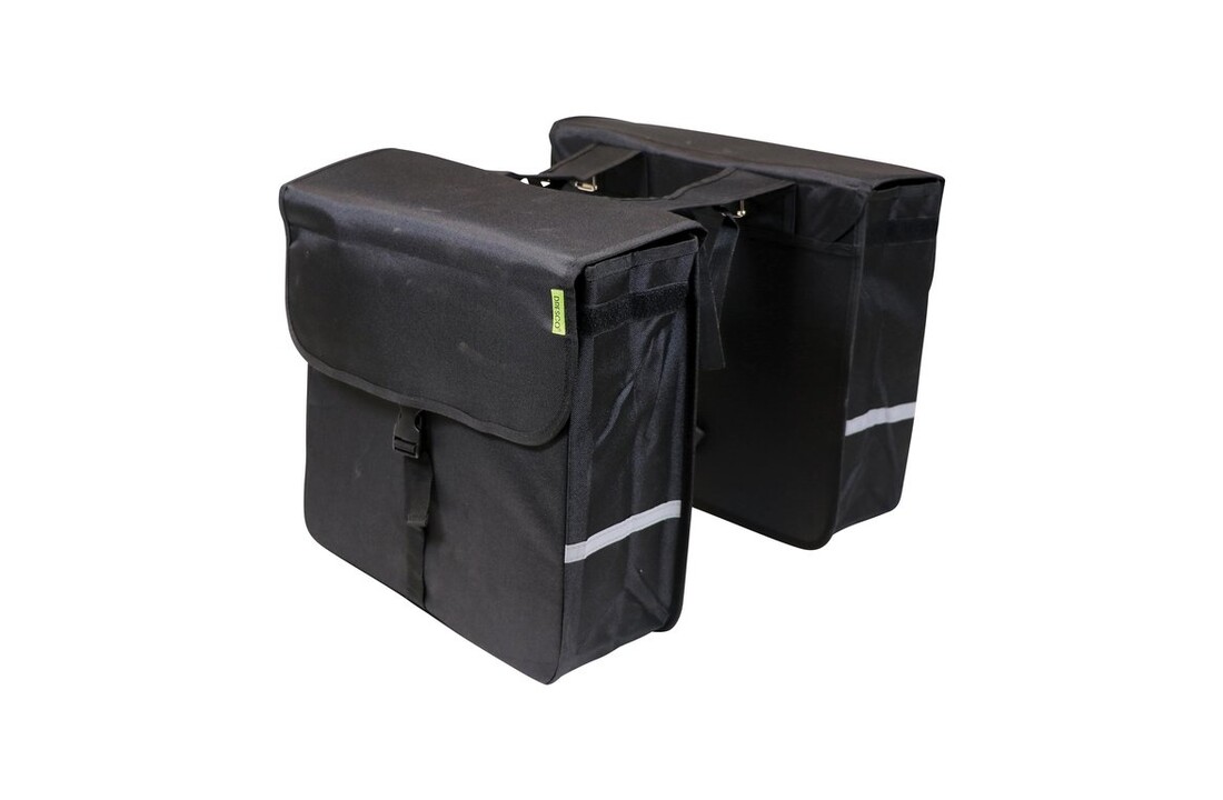 Dresco Dubbele Fietstas Luxe Shopper - 40L - Zwart