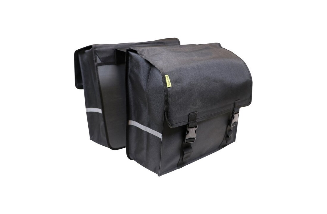 Dresco Dubbele Fietstas Super Shopper - 50L - Zwart