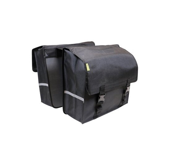 Dresco Dubbele Fietstas Super Shopper - 50L - Zwart