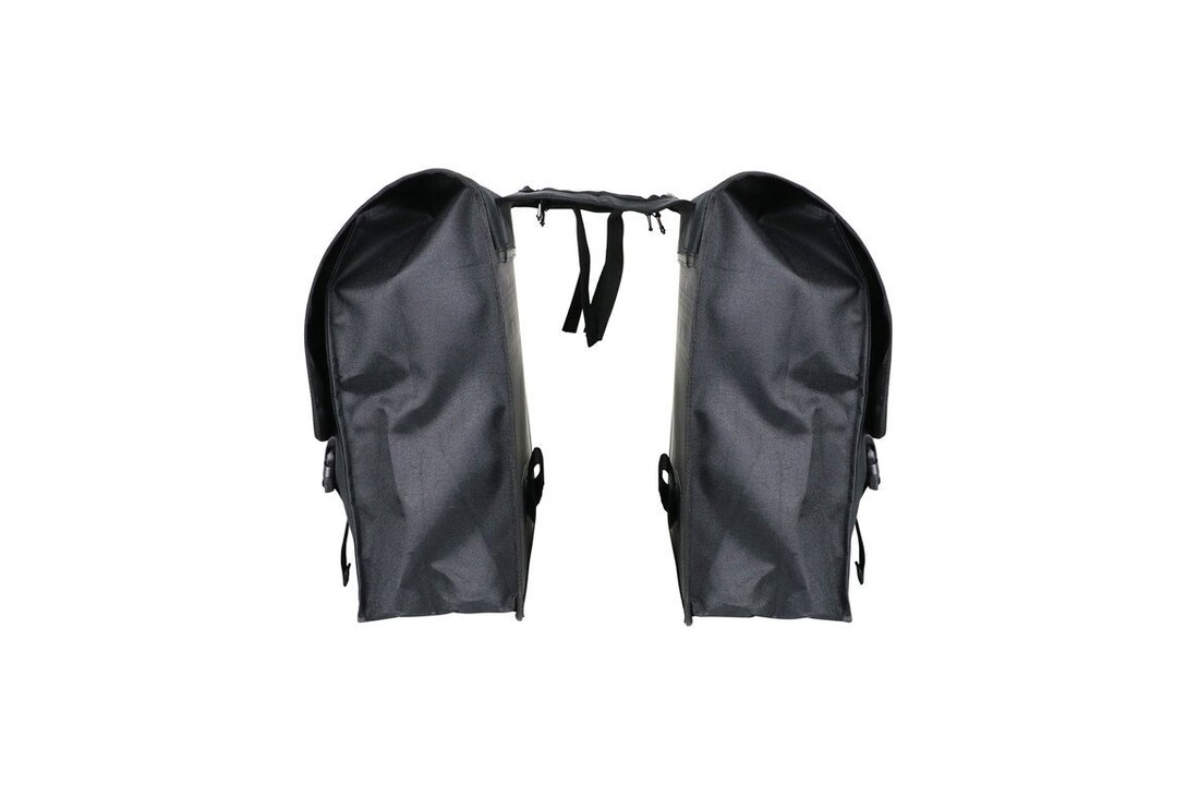 Dresco Dubbele Fietstas Super Shopper - 50L - Zwart
