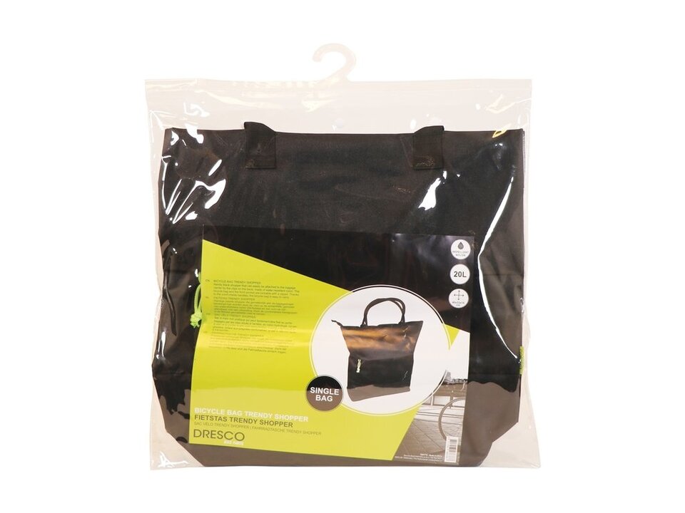 Dresco Enkele Pakaftas Trendy Shopper - 20L - Zwart