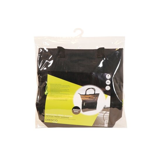Dresco Enkele Pakaftas Trendy Shopper - 20L - Zwart
