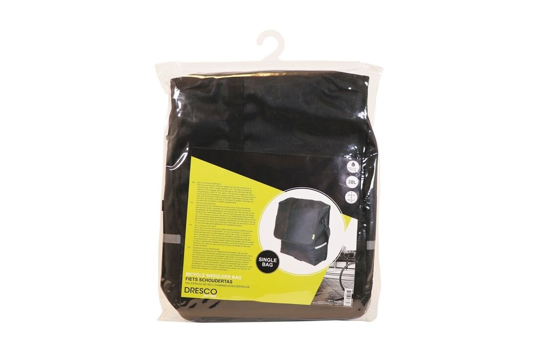Dresco Enkele Pakaftas Shoudertas - 20L - Zwart