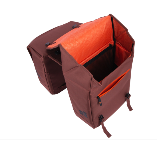 Contec Via Tour Dubbele Fietstas 32L - Roest Rood