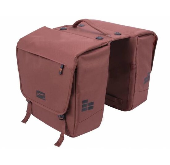 Contec Via Tour Dubbele Fietstas 32L - Roest Rood