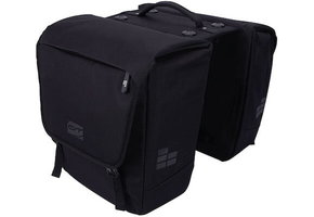 Contec Via Tour Dubbele Fietstas 32L - Zwart - Racktime Adapter