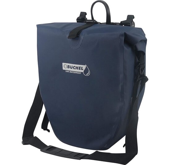 Büchel Luxe Pakaftas / Enkele fietstas - Donkerblauw - 25.4L