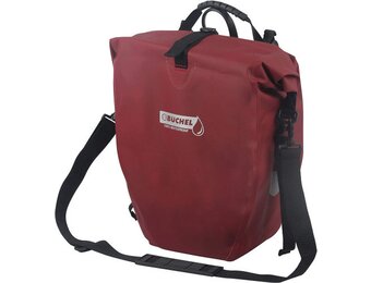 Büchel Luxe Pakaftas / Enkele fietstas - Donkerrood - 25.4L