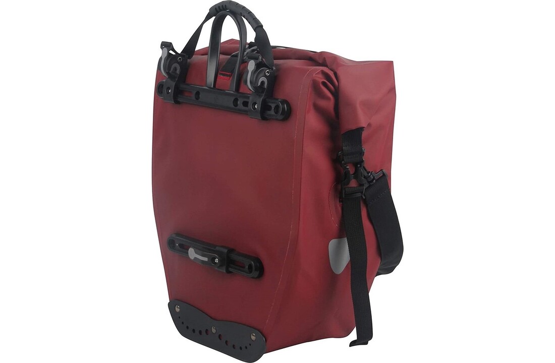 Büchel Luxe Pakaftas / Enkele fietstas - Donkerrood - 25.4L