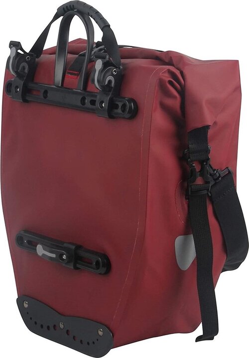 Büchel Luxe Pakaftas / Enkele fietstas - Donkerrood - 25.4L