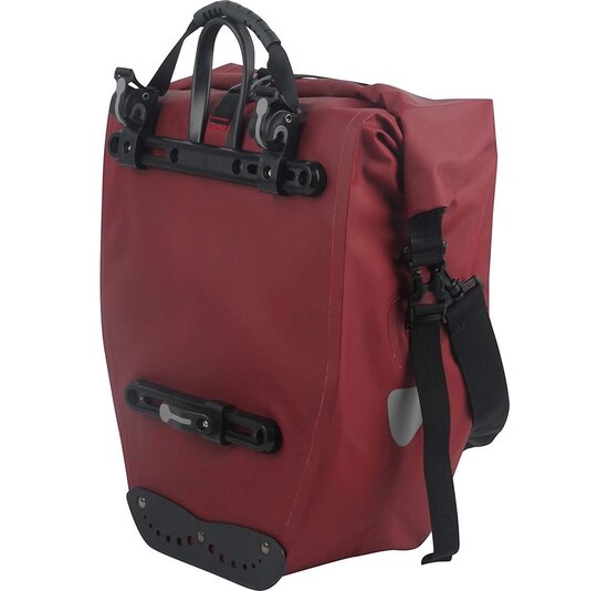 Büchel Luxe Pakaftas / Enkele fietstas - Donkerrood - 25.4L