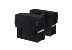 Bagoo Dubbele Fietstas Bisonyl - Zwart - 34L