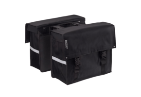 Bagoo Dubbele Fietstas Bisonyl - Zwart - 46L