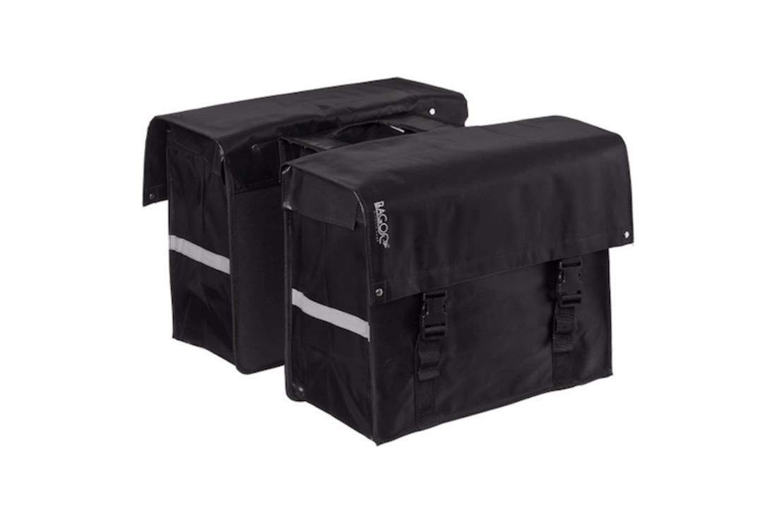Bagoo Dubbele Fietstas XL Bisonyl - Zwart - 58L